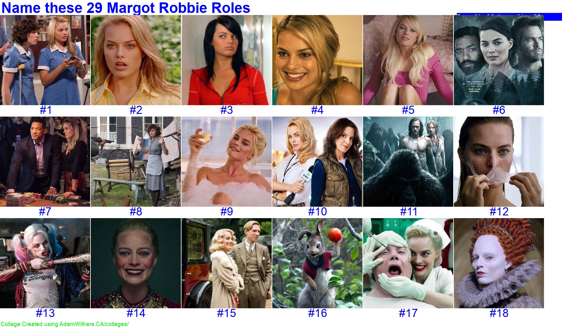 CollageC: guessCelebMargotRobbie Page 1